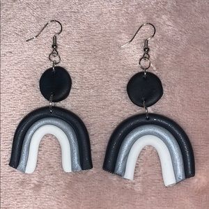 Handmade polymer clay earrings